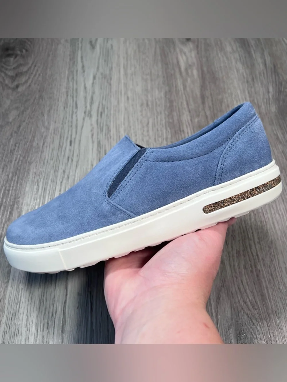 New Birkenstock Oswego Low top suede women’s sneaker shoes Blue Size 6 US /37 EU